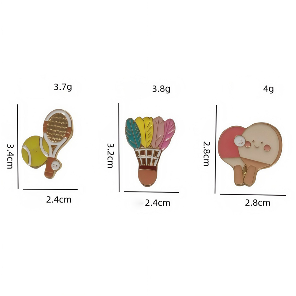 Broches de aleación de Zinc, e - Badminton Icon reseña y precio