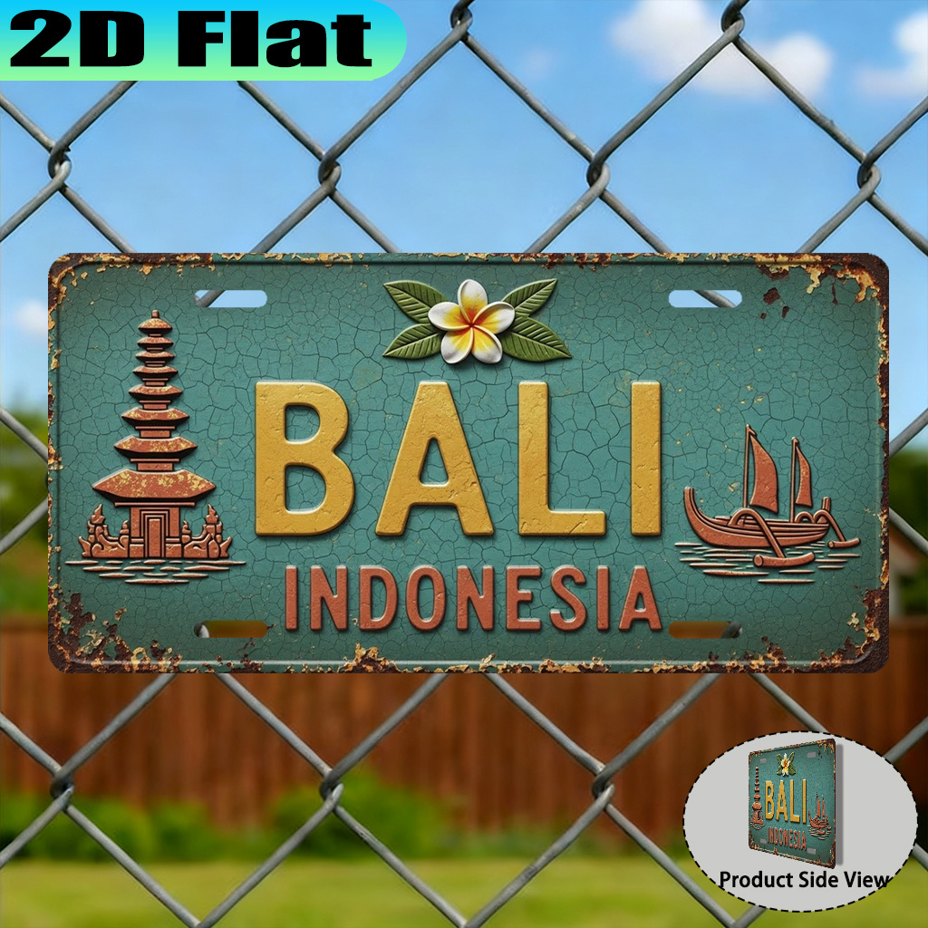 Placa Metálica Decorativa Vint - Badminton Indonesia reseña y precio