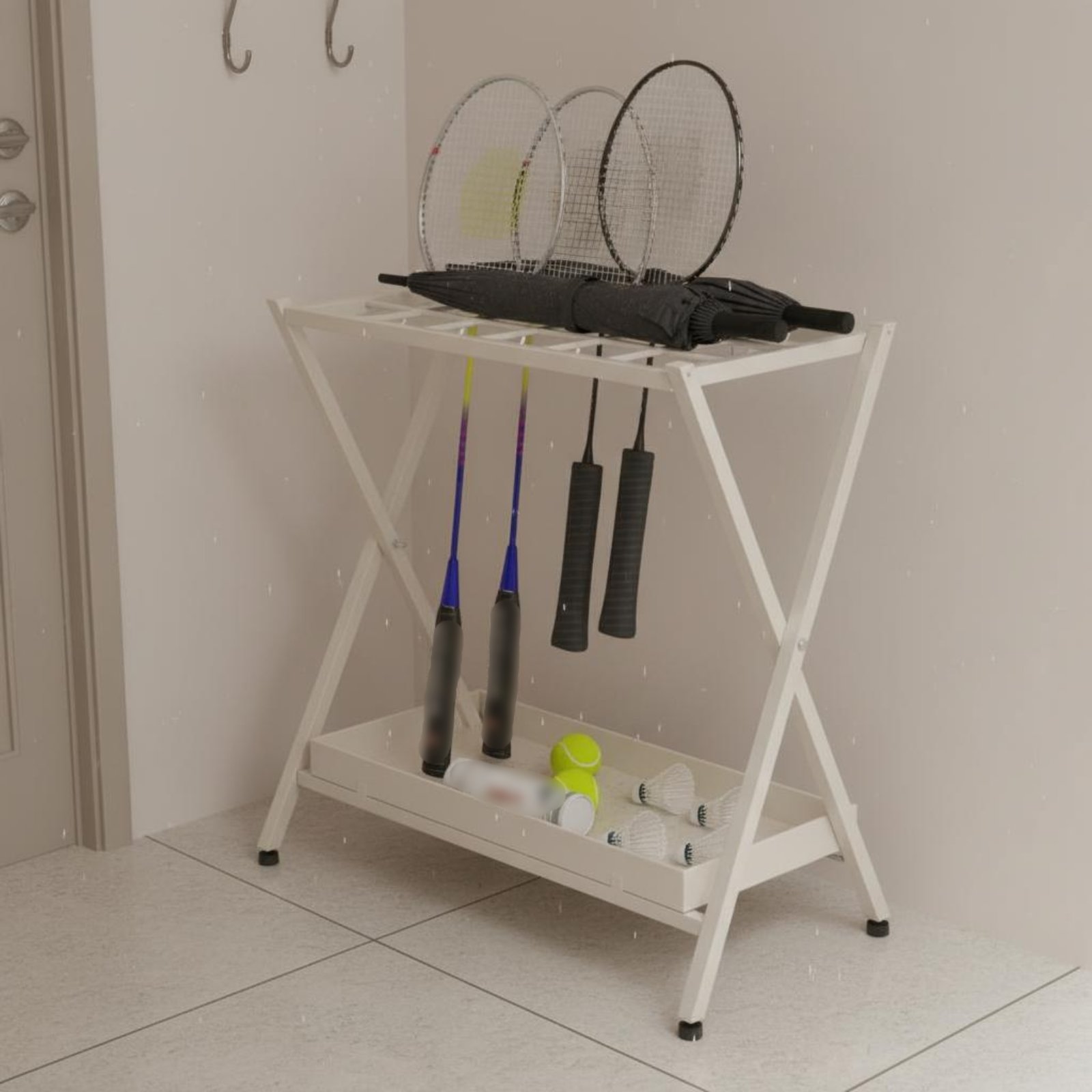Soporte Plegable para Raqueta  - Badminton Racket reseña y precio