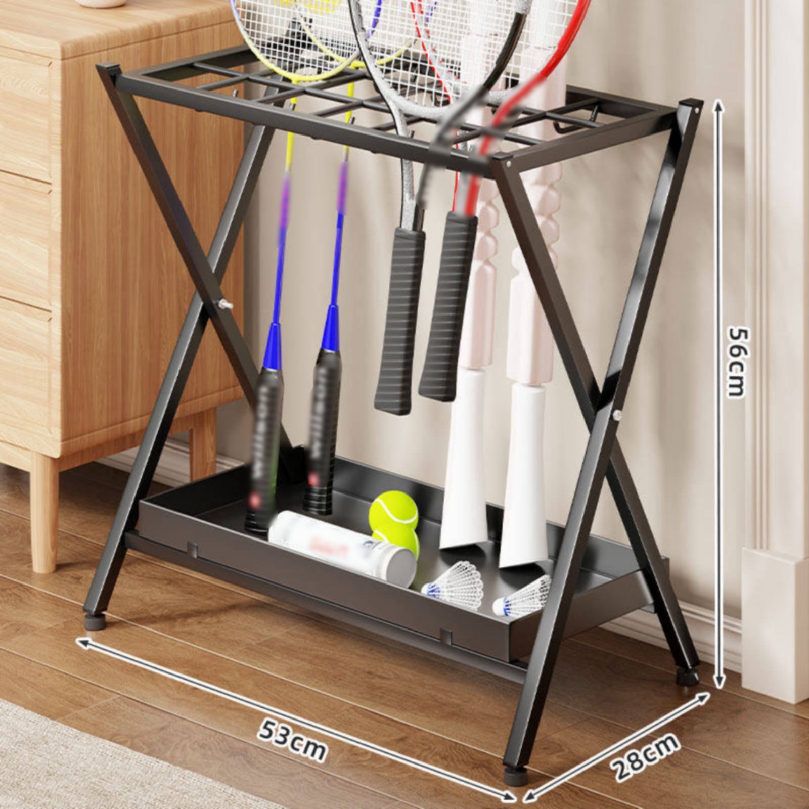 Soporte Plegable para Raqueta  - Badminton Racket reseña y precio