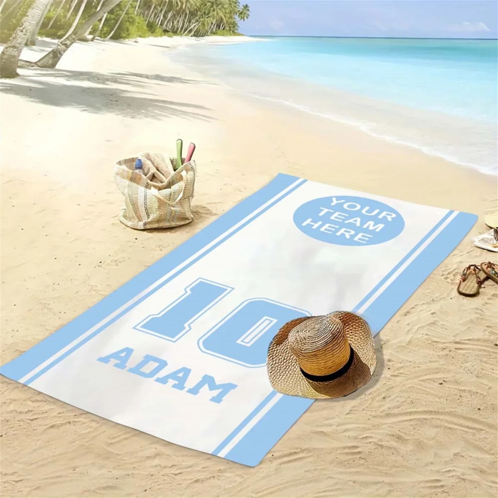 Toalla de Playa Deportiva Pers - Badminton Club Logo reseña y precio