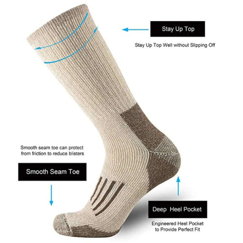 Calcetines de lana 80% gruesos - Ankle Support Badminton reseña y precio