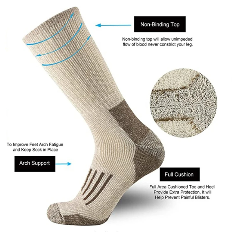 Calcetines de lana 80% gruesos - Ankle Support Badminton reseña y precio